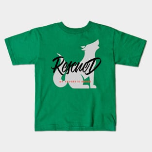 Rescued, my favorite breed Kids T-Shirt